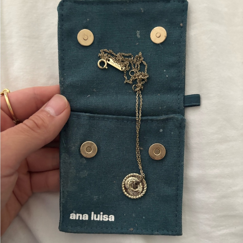 Ana Luisa Angel Wing Gold Necklace